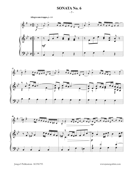 Vivaldi: Sonata No. 6 for Alto Clarinet & Piano image number null