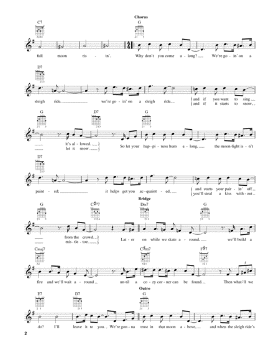 Goin' On A Sleighride Easy Guitar scores gallery preview page 2
