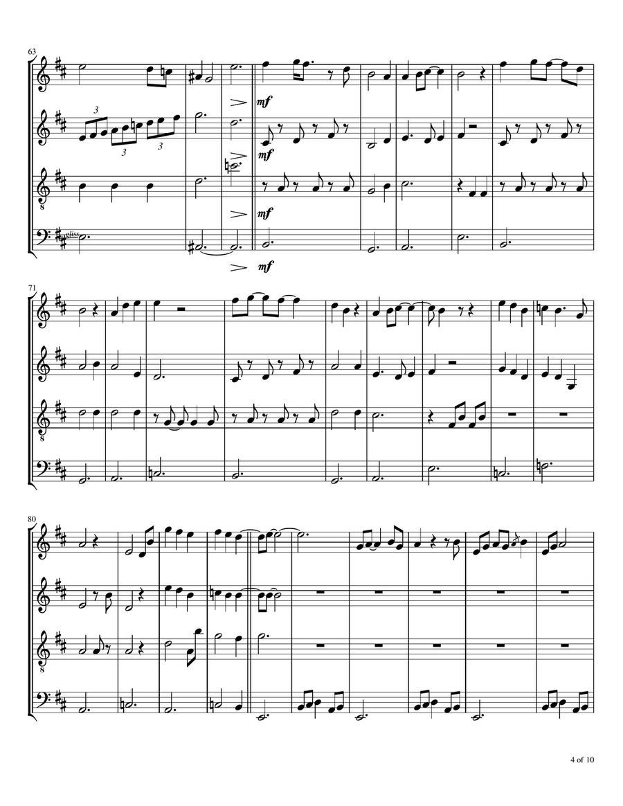 Children's Crusade Woodwind Quartet scores gallery preview page 5