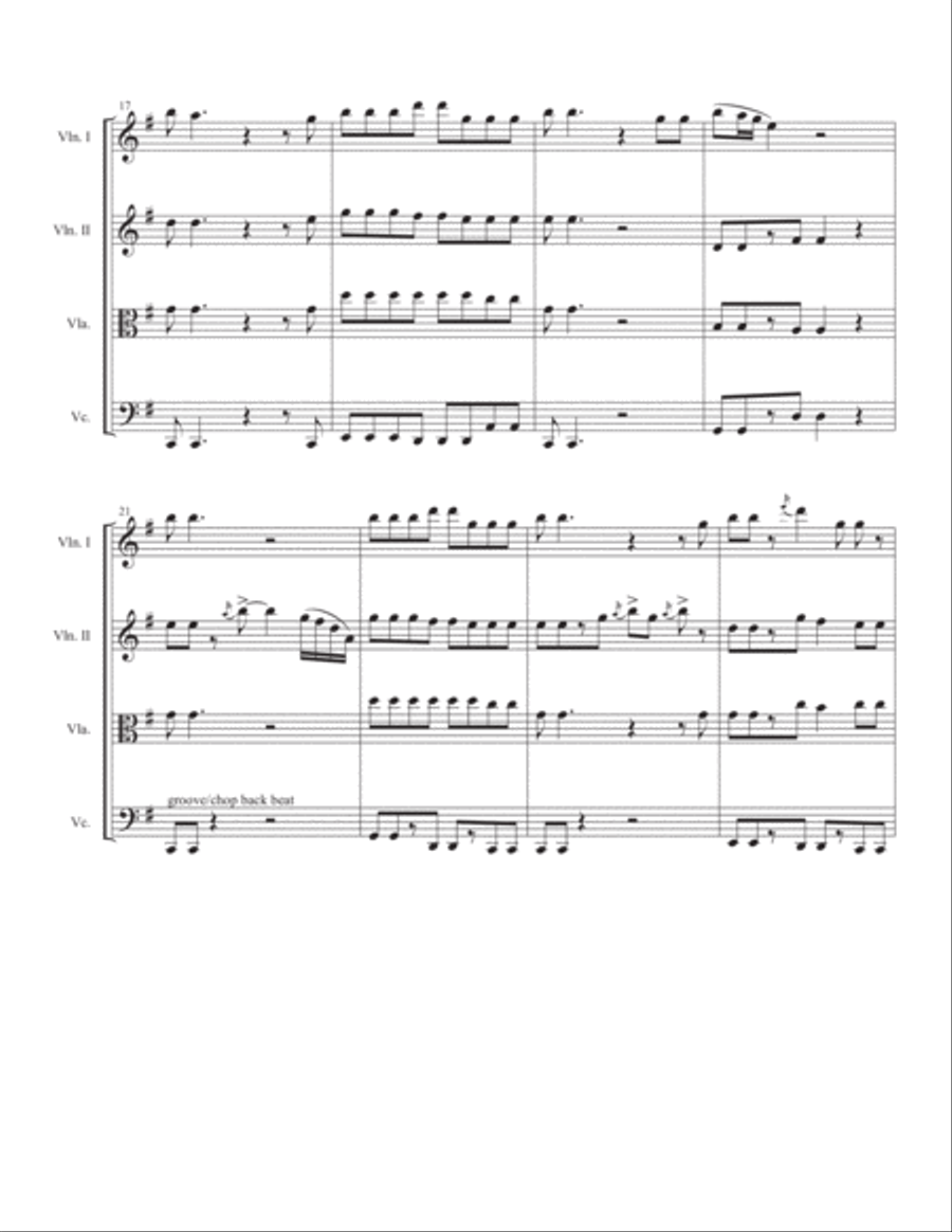 The Middle The Middle String Quartet scores gallery preview page 3