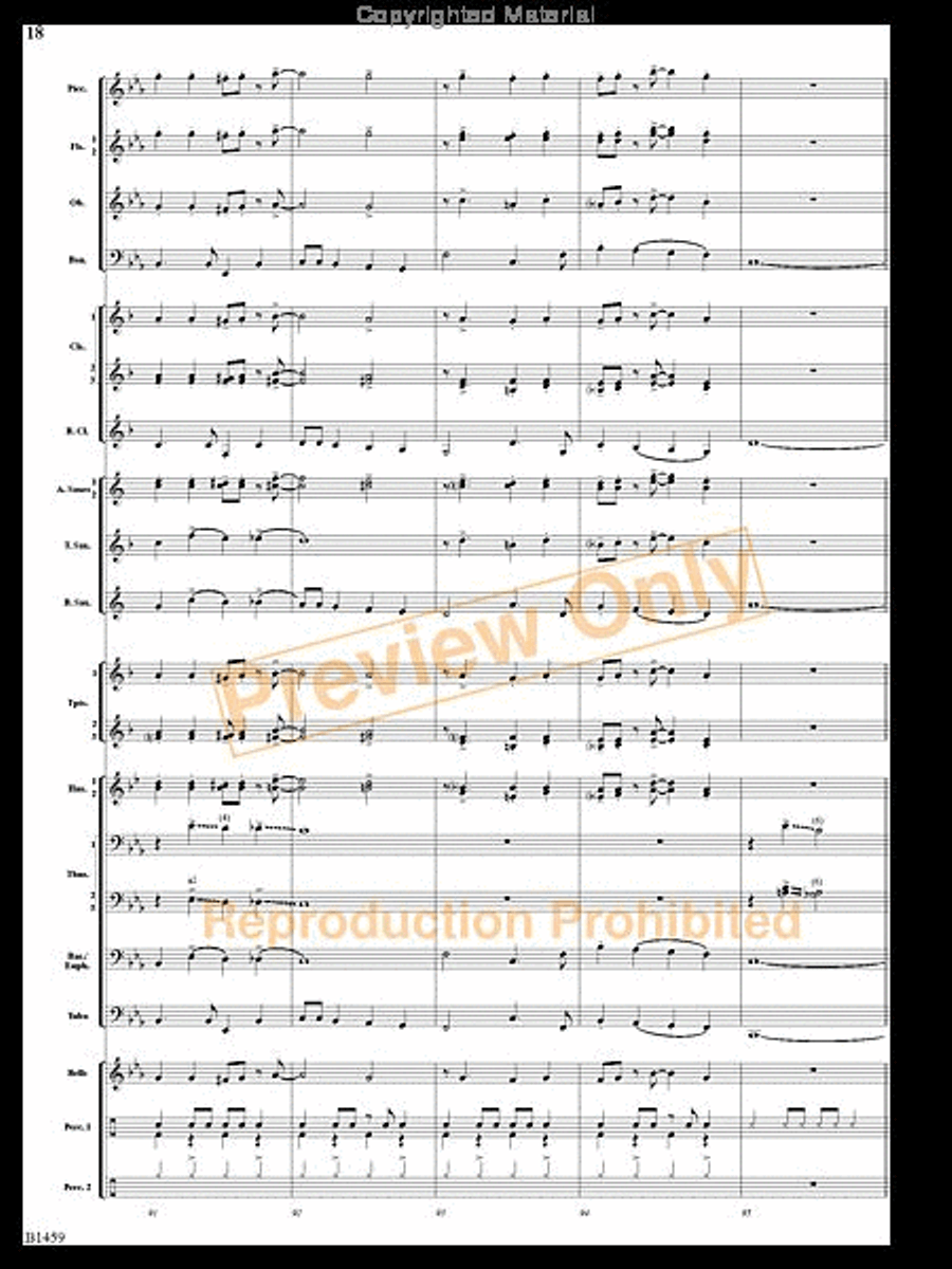 Trombone Tiger Rag Trombone Tiger Rag Concert Band scores gallery preview page 17