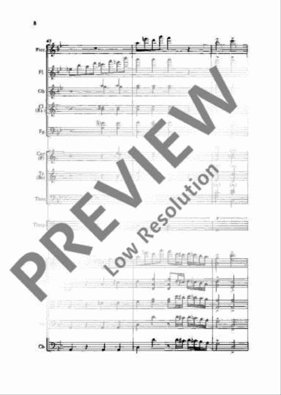 Overture G minor Orchestra scores gallery preview page 17