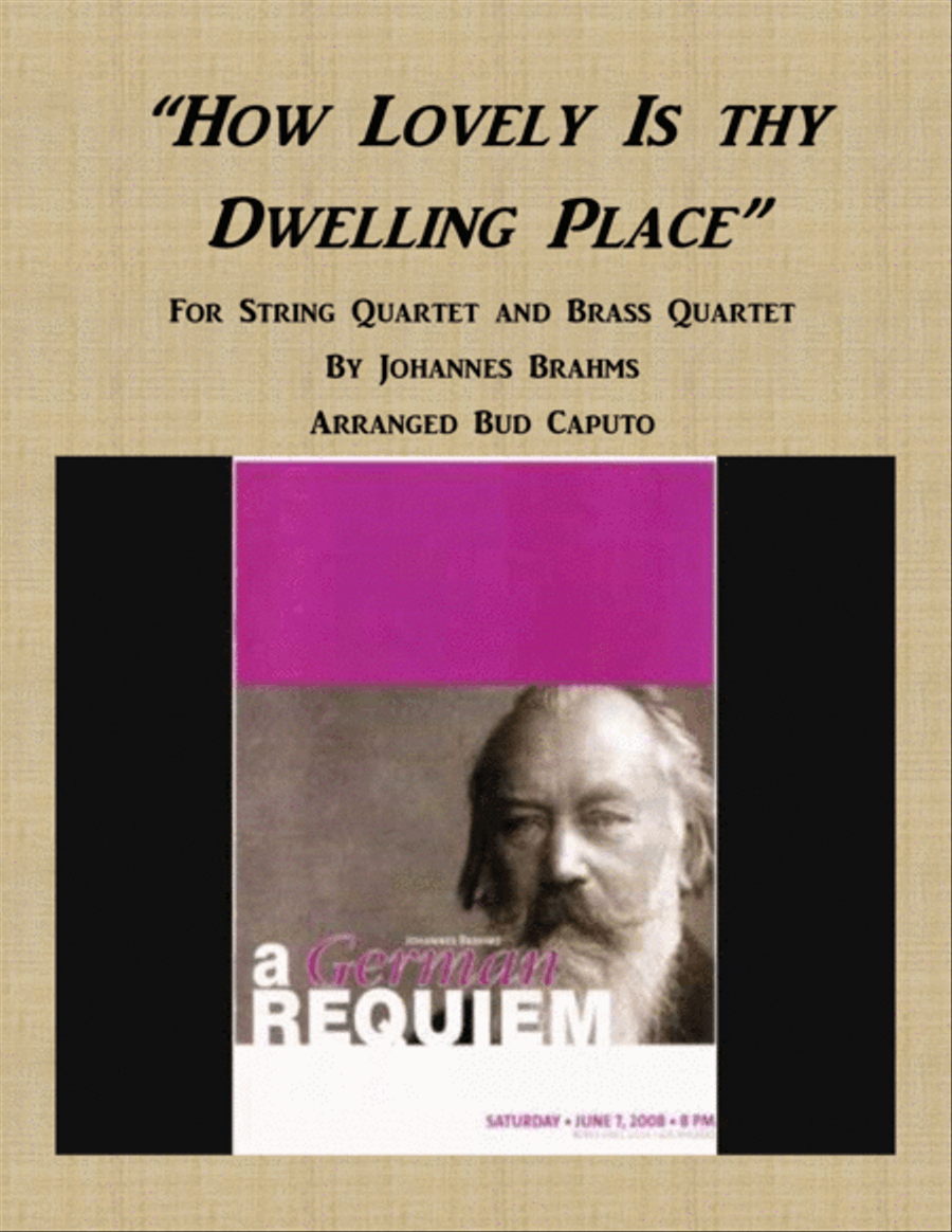 How Lovely Is Thy Dwelling Place Arranged for String Quartet and Brass Quartet Brass Quartet scores gallery preview page 1
