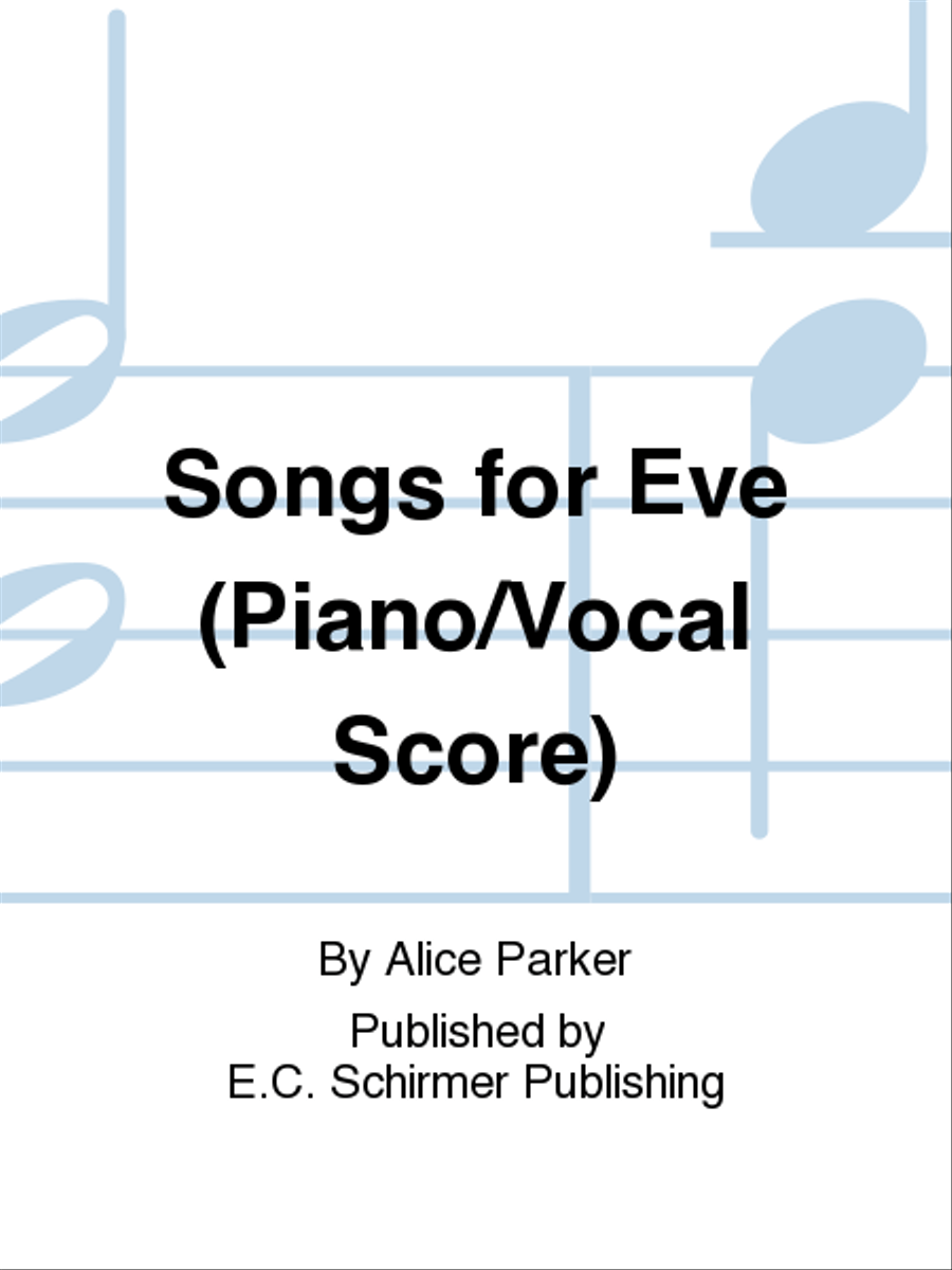 Songs for Eve Songs for Eve 4-Part scores gallery preview page 1