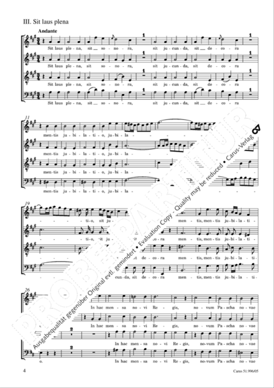 Responsoria de venerabili Sacramento 4-Part scores gallery preview page 5