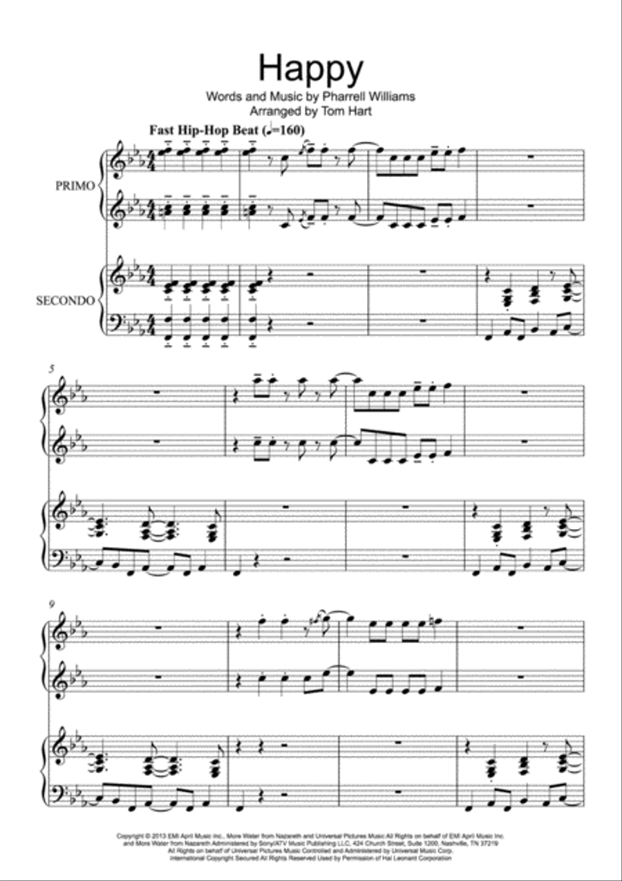 Happy Easy Piano scores gallery preview page 1