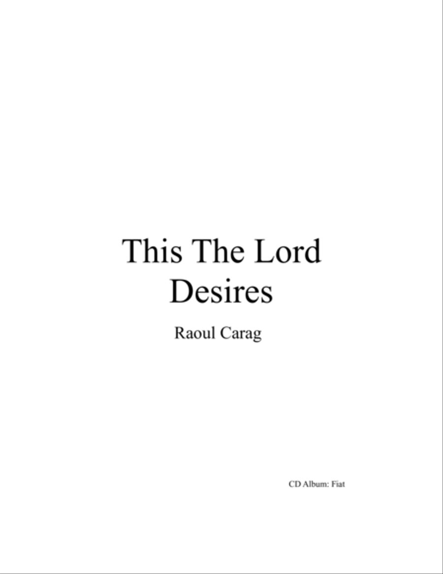 This The Lord Desires 4-Part scores gallery preview page 1