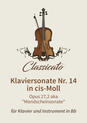 Book cover for Klaviersonate Nr. 14 in cis-Moll