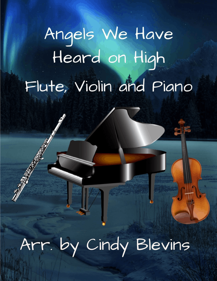 Angels We Have Heard On High, for Piano, Flute and Violin Flute scores gallery preview page 1