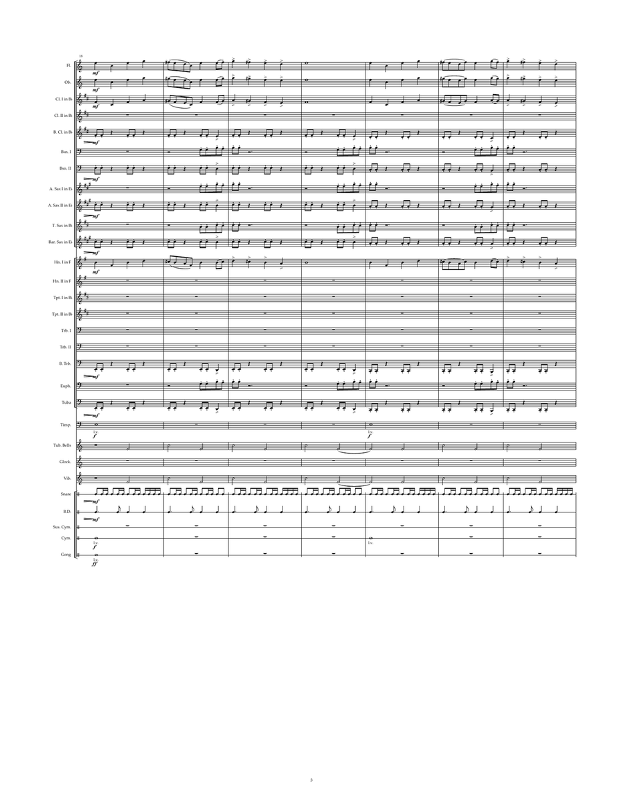 The Dragon Slayer Concert Band scores gallery preview page 3