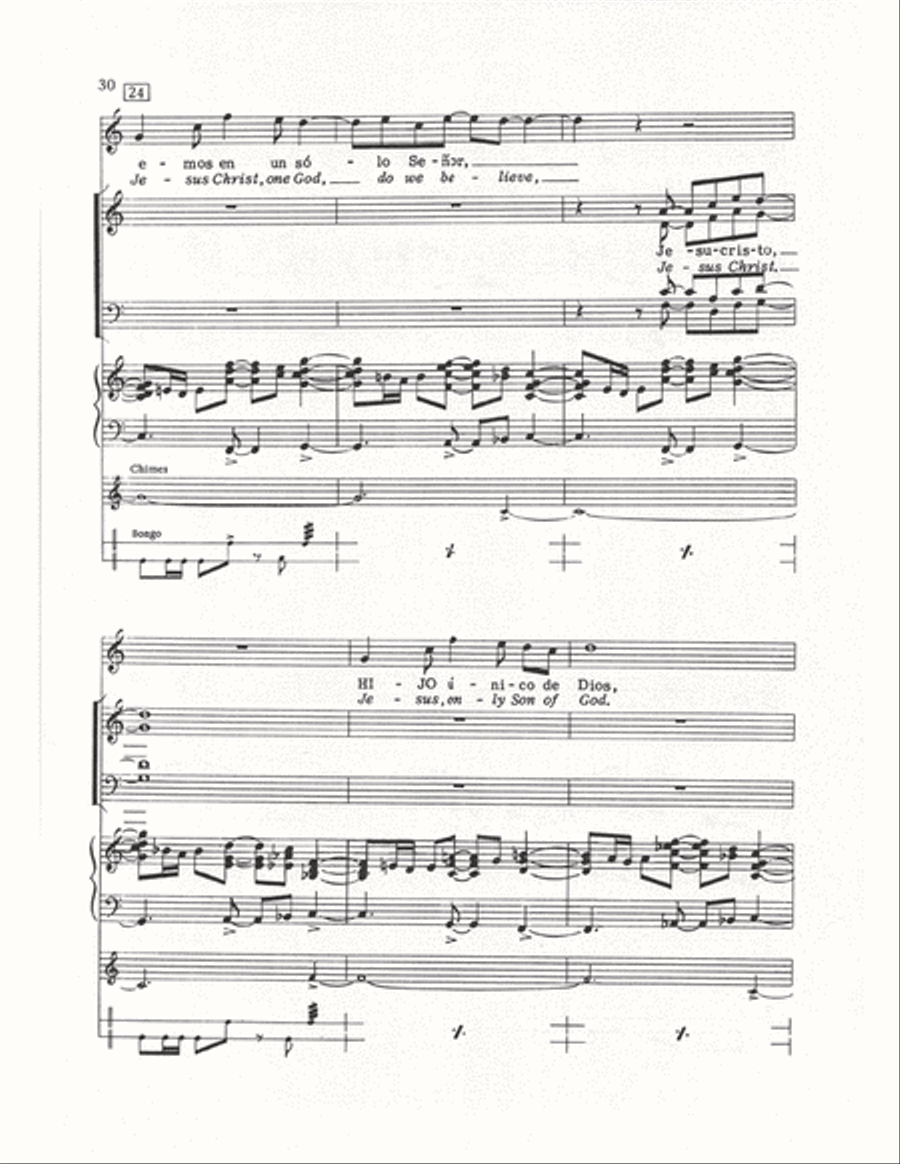 The Cuban Mass (Vocal Score) 4-Part scores gallery preview page 27