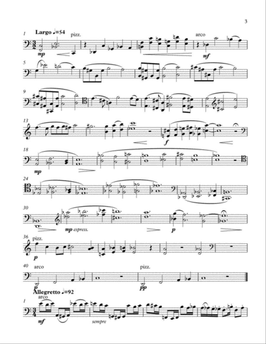 Lyric Suite for Cello, Op. 26