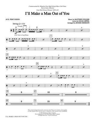 I'll Make a Man out of You (from Mulan) (arr. Roger Emerson) - Percussion