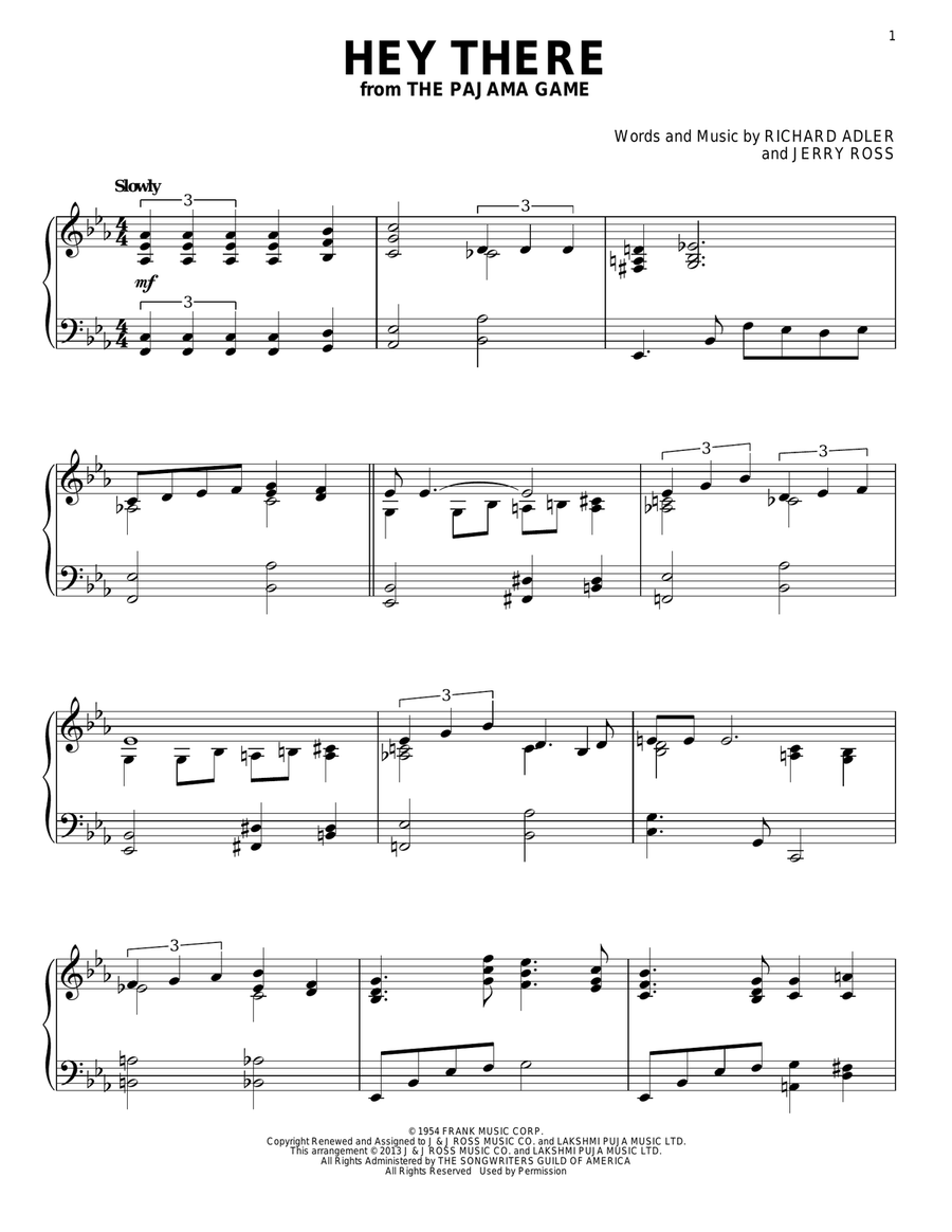 Hey There Hey There Piano Solo scores gallery preview page 1