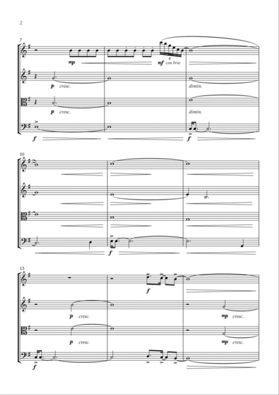 Stranger Things Main Title Theme String Quartet scores gallery preview page 2