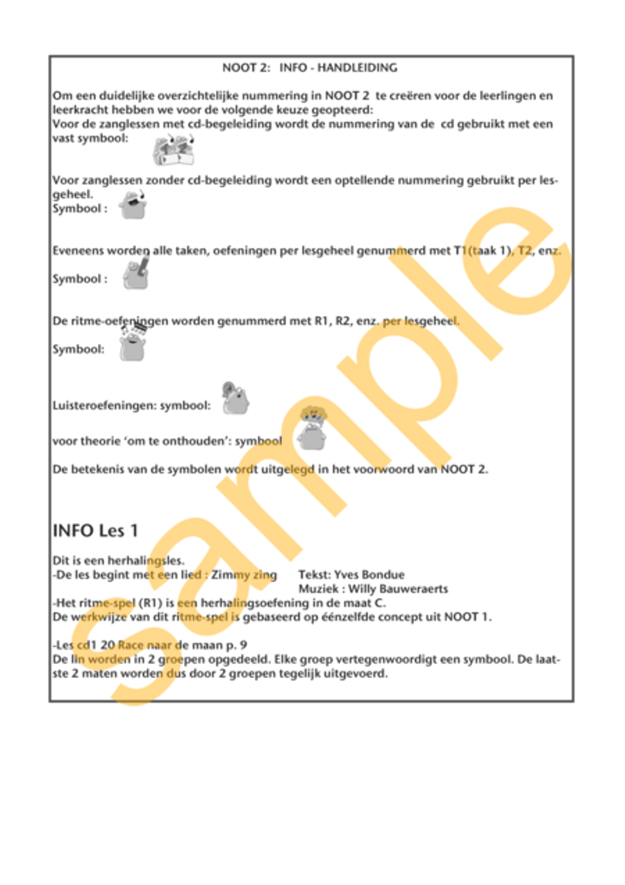 Noot 2: Teacher's book and CD CD scores gallery preview page 2