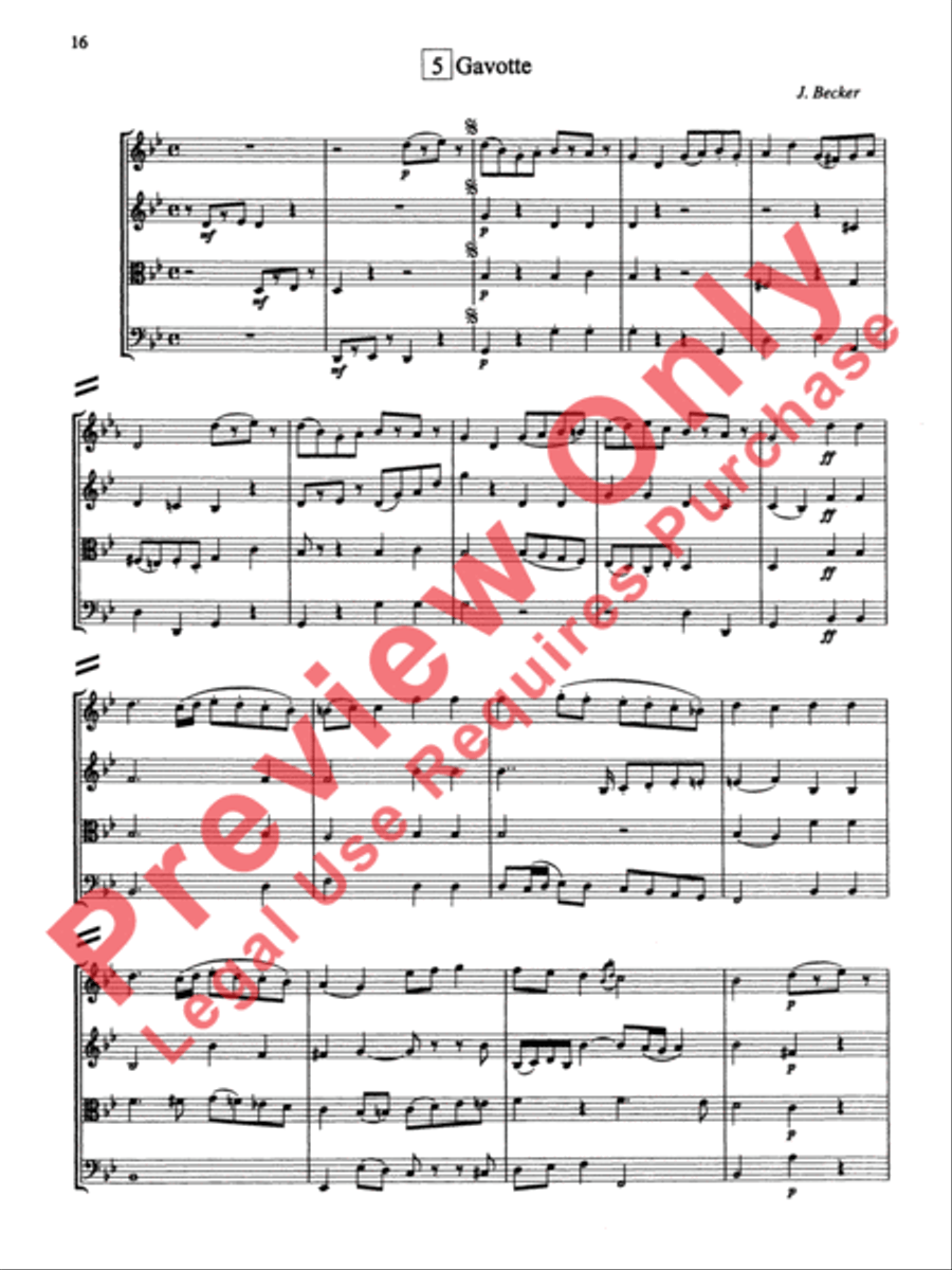 String Quartets for Beginning Ensembles, Volume 3 String Quartet scores gallery preview page 41
