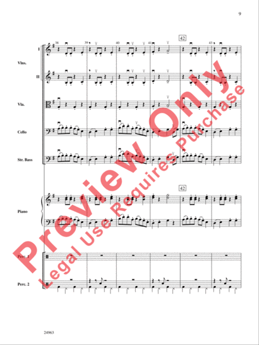 Zydeco Two-Step String Orchestra scores gallery preview page 10