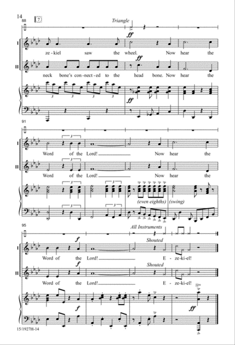Ezekiel! 2-Part scores gallery preview page 13