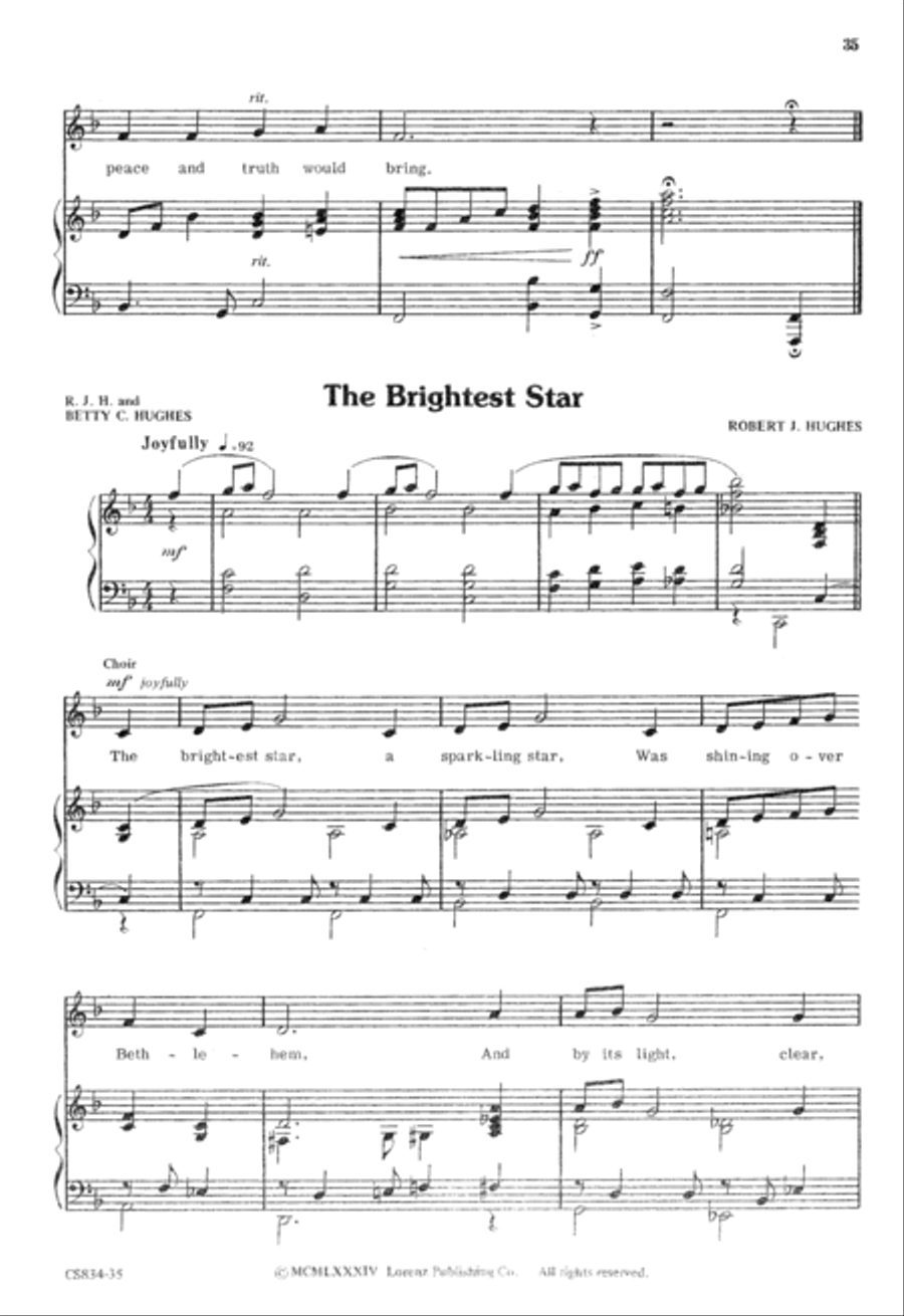 The Brightest Star Unison Choir scores gallery preview page 35