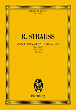 Book cover for Also sprach Zarathustra