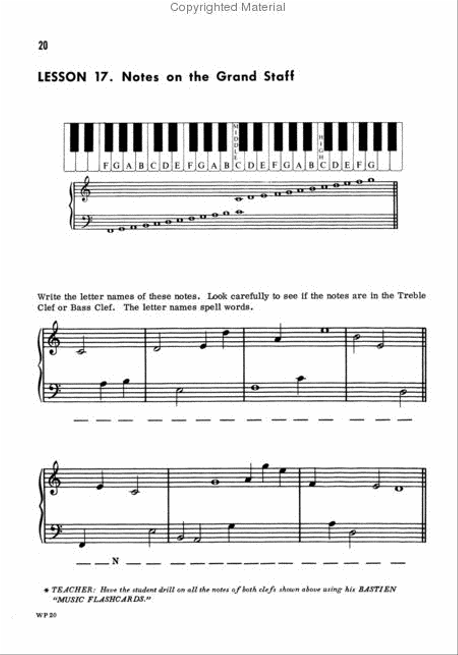 Note Speller, Level 1 Piano Method scores gallery preview page 3