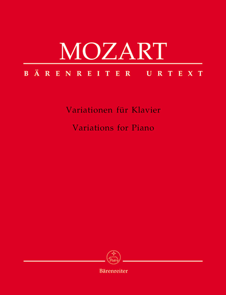 Wolfgang Amadeus Mozart: Variations For Piano