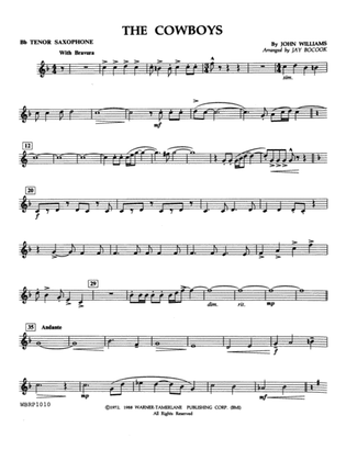 The Cowboys: B-flat Tenor Saxophone