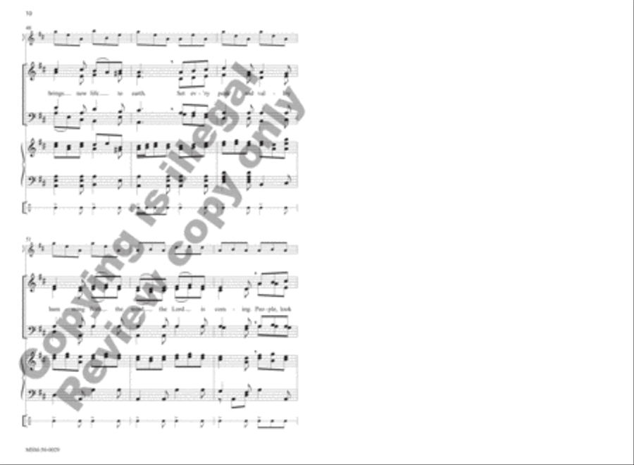 People, Look East 4-Part scores gallery preview page 10