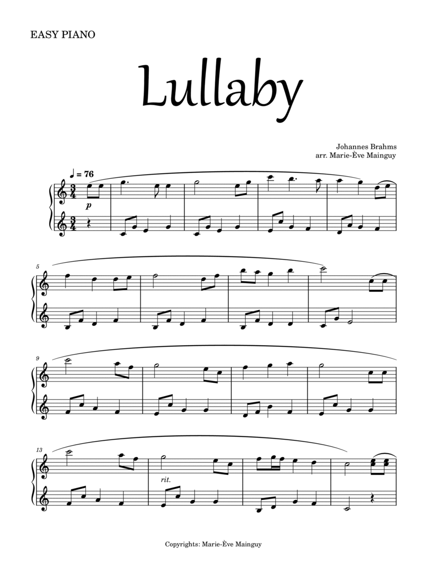 Brahms' Lullaby image number null