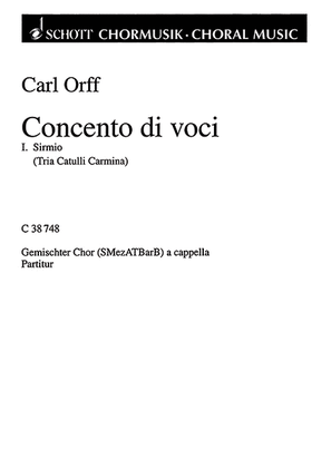 Book cover for Concento di voci