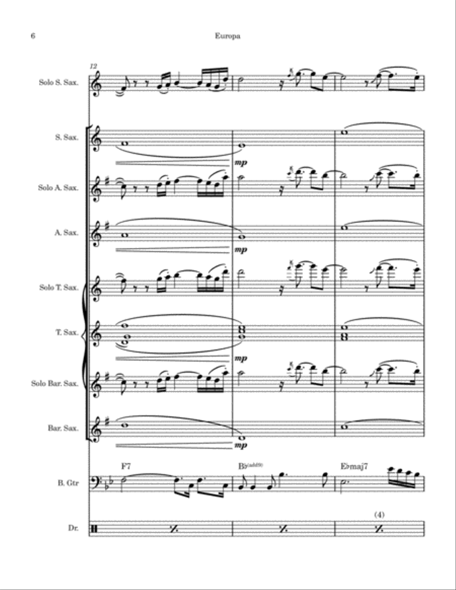 Europa saxophone hotsell