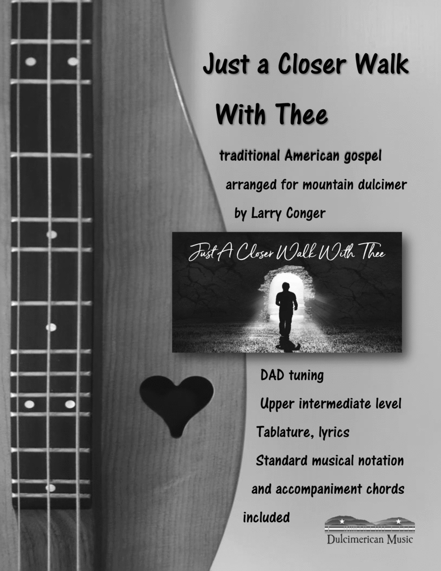 Just a Closer Walk With Thee Dulcimer scores gallery preview page 1