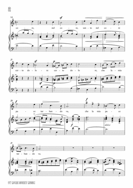 Scarlatti-Sento nel core in a minor,for Voice and Piano image number null