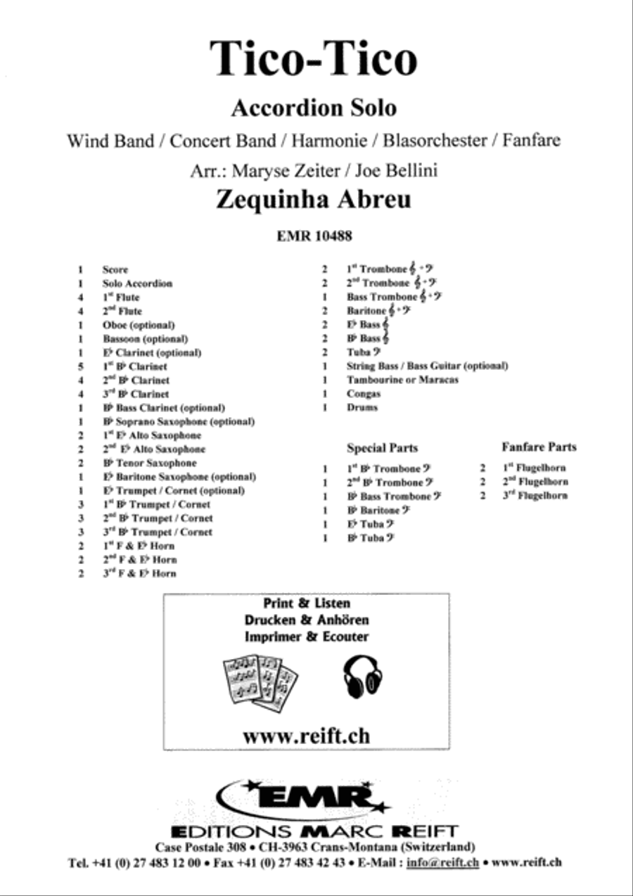 Tico Tico Concert Band scores gallery preview page 2