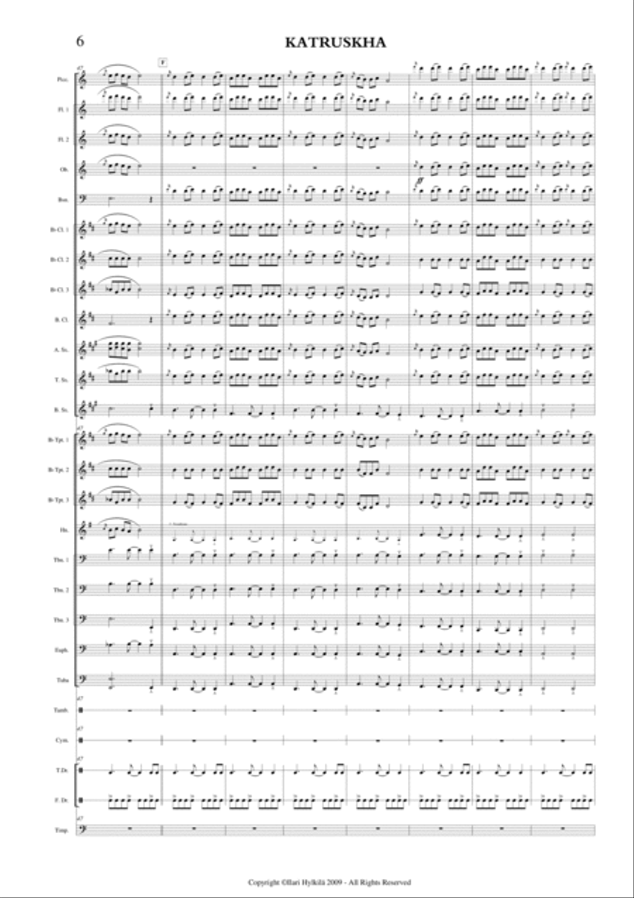 KATRUSKHA for Concert Band Concert Band scores gallery preview page 6