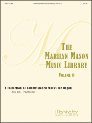 Book cover for Marilyn Mason Music Library, Volume 6