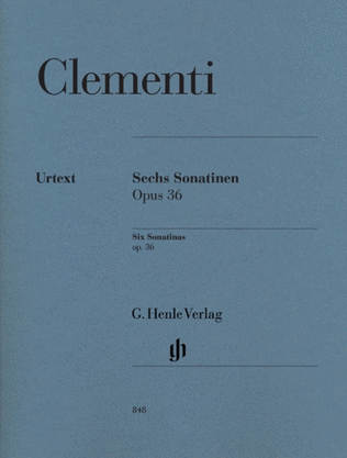 Book cover for Clementi - Six Sonatinas Op 36