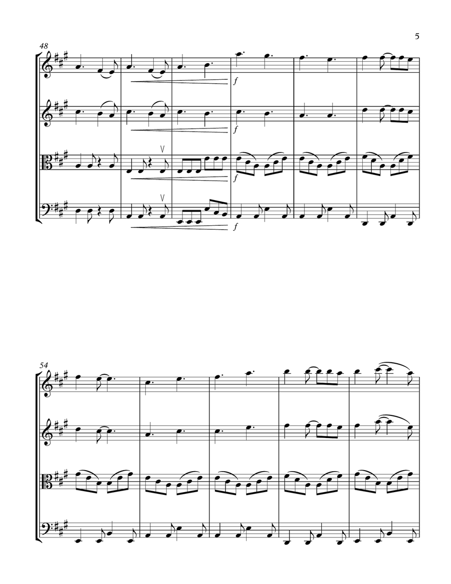 Electric Love String Quartet scores gallery preview page 5
