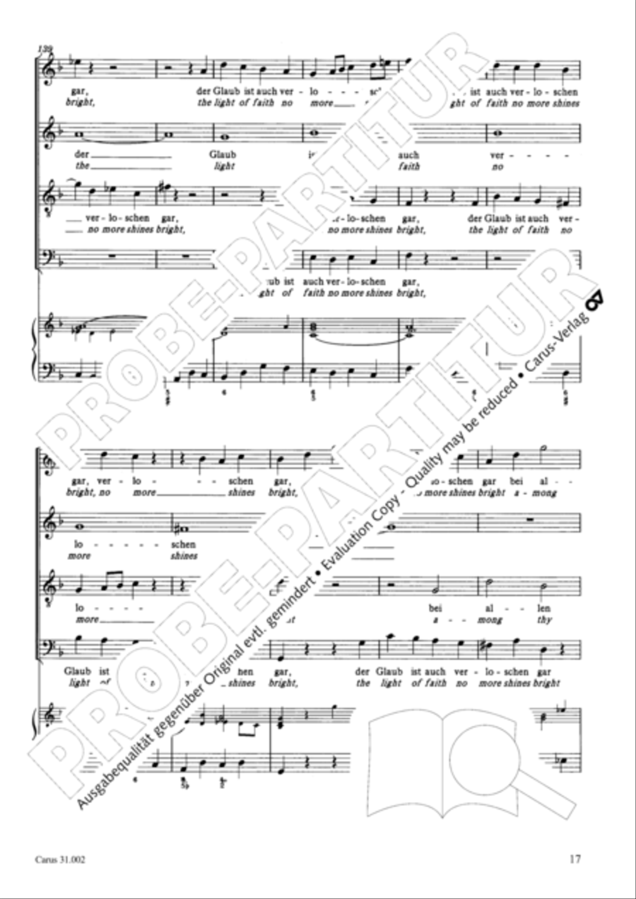 O God, from heaven look on us (Ach Gott, vom Himmel sieh darein) ATB scores gallery preview page 18