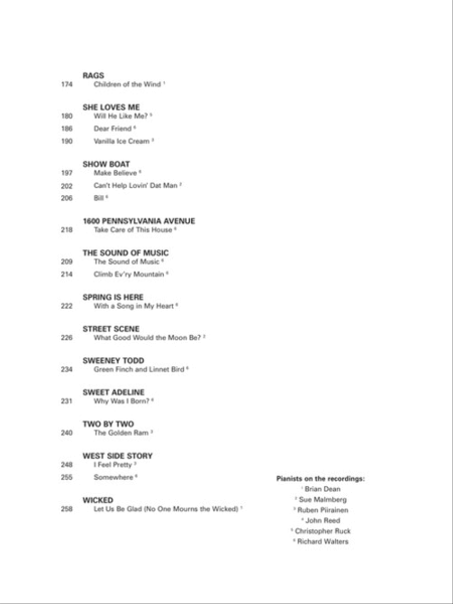 Musical Theatre for Classical Singers Voice scores gallery preview page 6