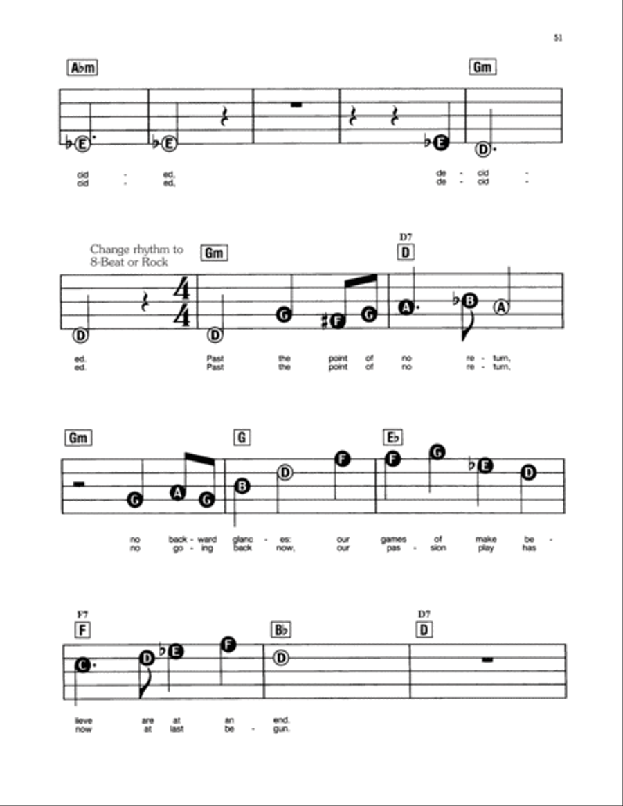 The Point Of No Return (from The Phantom Of Opera) Electronic Keyboard scores gallery preview page 3