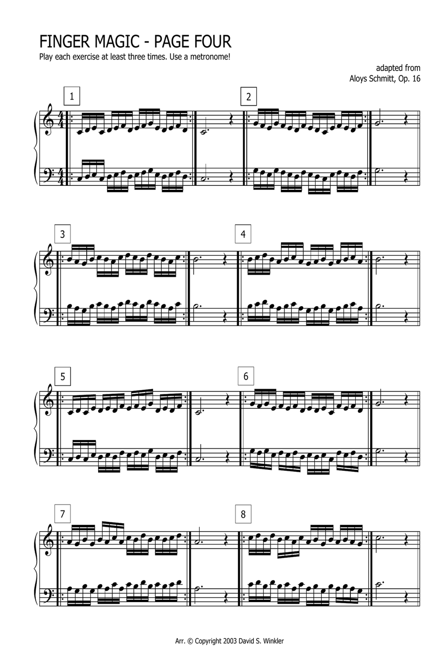 Finger Magic: Technical Exercises for the Piano Piano Method scores gallery preview page 5