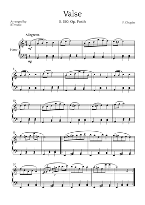 Valse in A Minor (B. 150) - F. Chopin