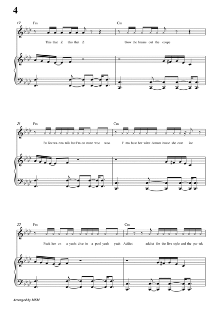 I'm Fine (feat. Travis Scott) Voice scores gallery preview page 6