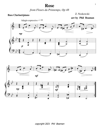 Rose-Noskowski-Bass Clarinet-Piano