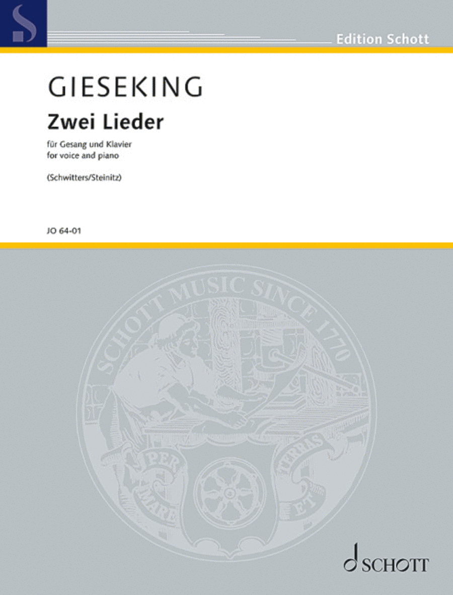 Two Lieder Two Lieder Voice Solo scores gallery preview page 1