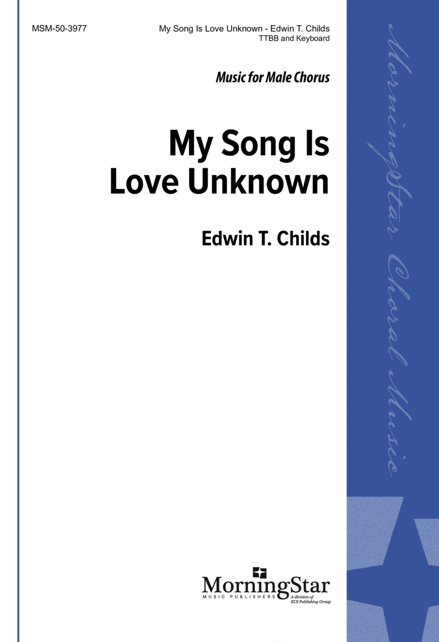 My Song Is Love Unknown TTBB scores gallery preview page 1