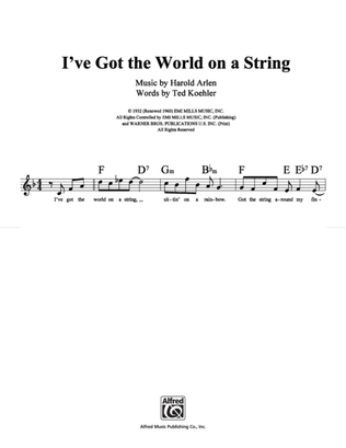 I've Got the World On A String