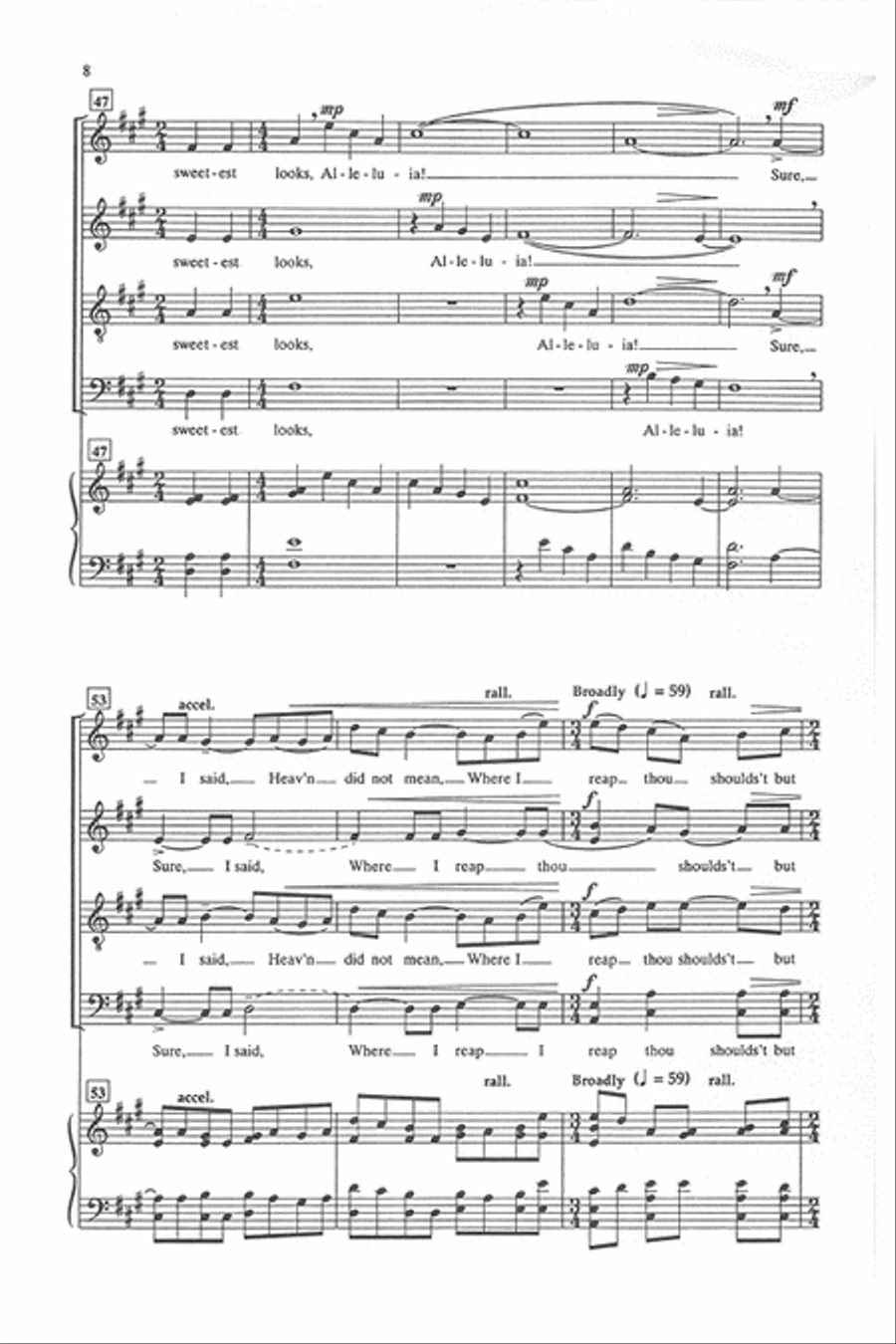 The Sweetheart of the Sun Divisi scores gallery preview page 7